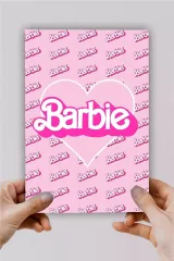 A5 Kalpli Barbie Baskılı Pembe Defter