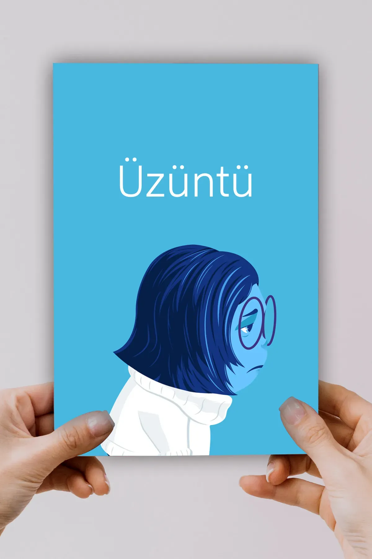 A5 Üzüntü Ters Yüz Baskılı Defter