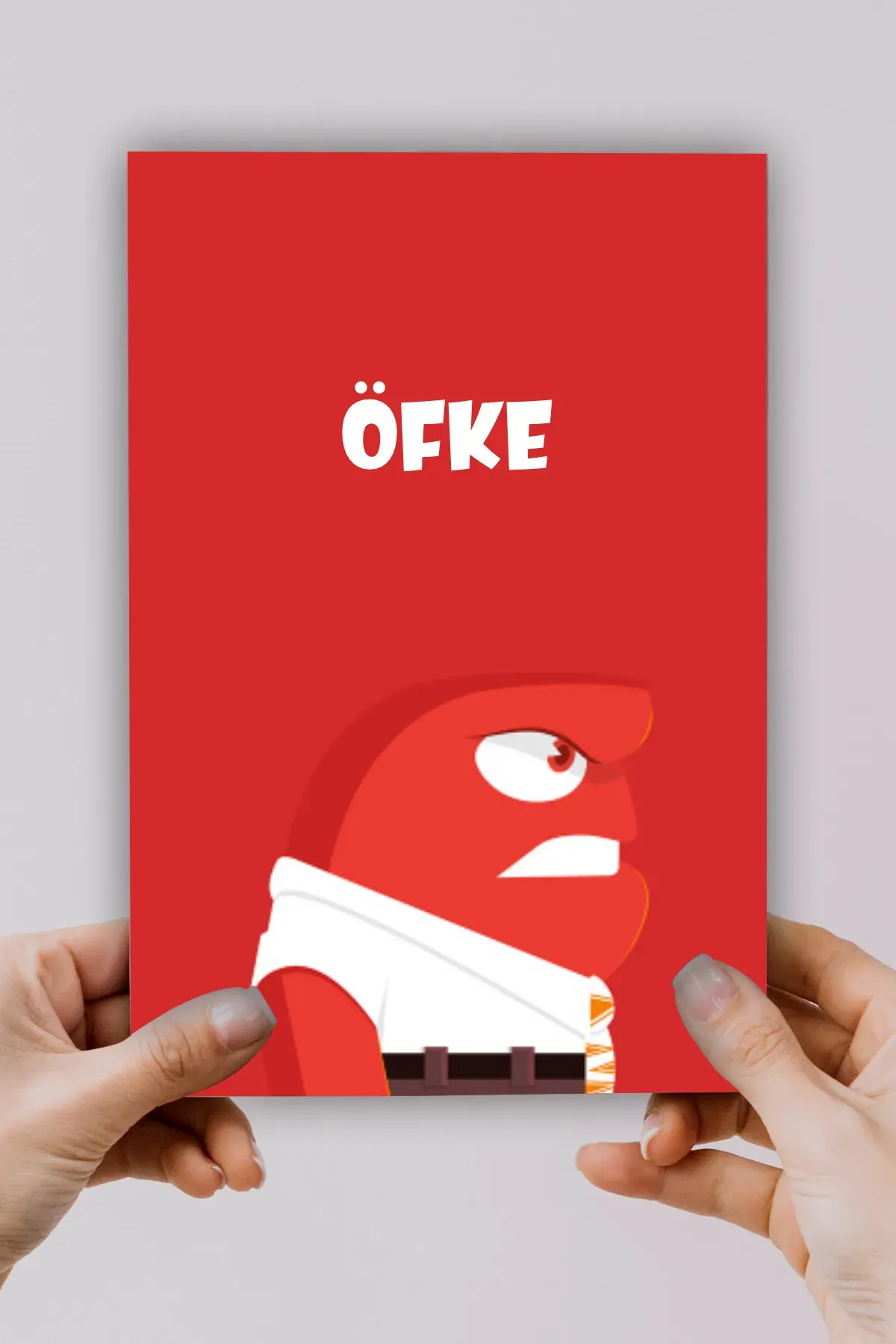 A5 Öfke Ters Yüz Baskılı Defter
