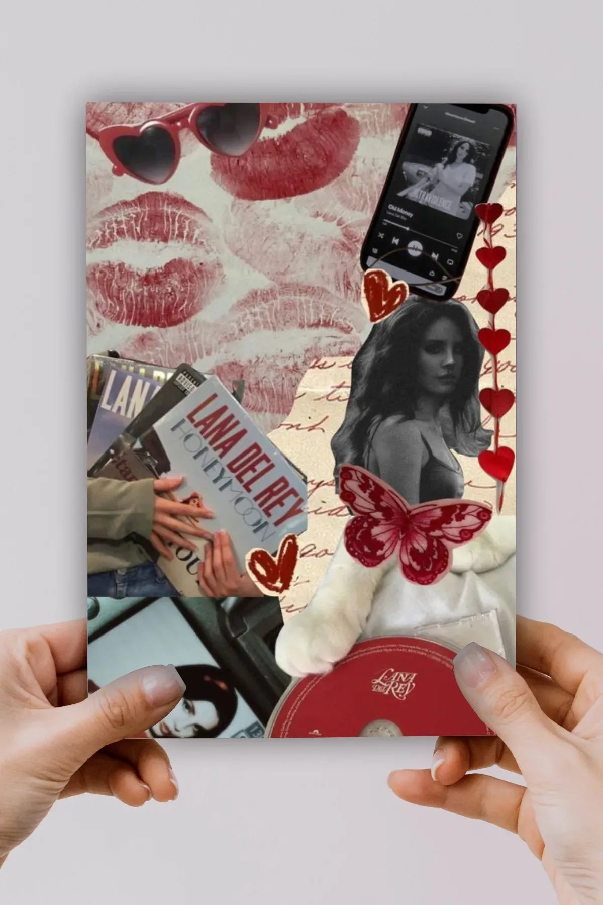 A5 Lana Del Rey Kolaj Baskılı Defter