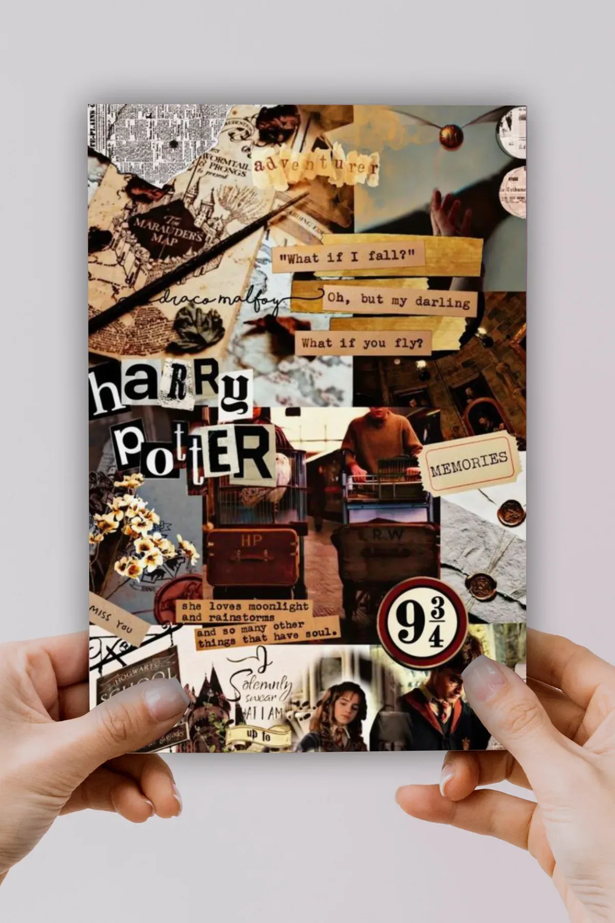 A5 Harry Potter Kolaj Baskılı Defter