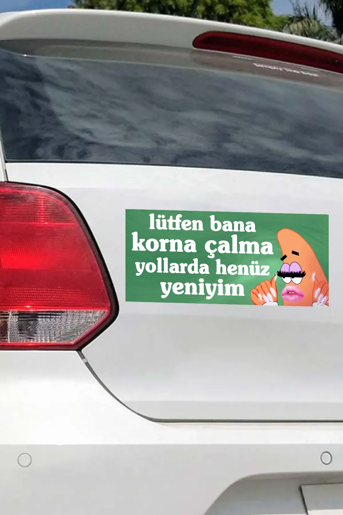 Lütfen Korna Çalma Slay Patrick Araba Magneti