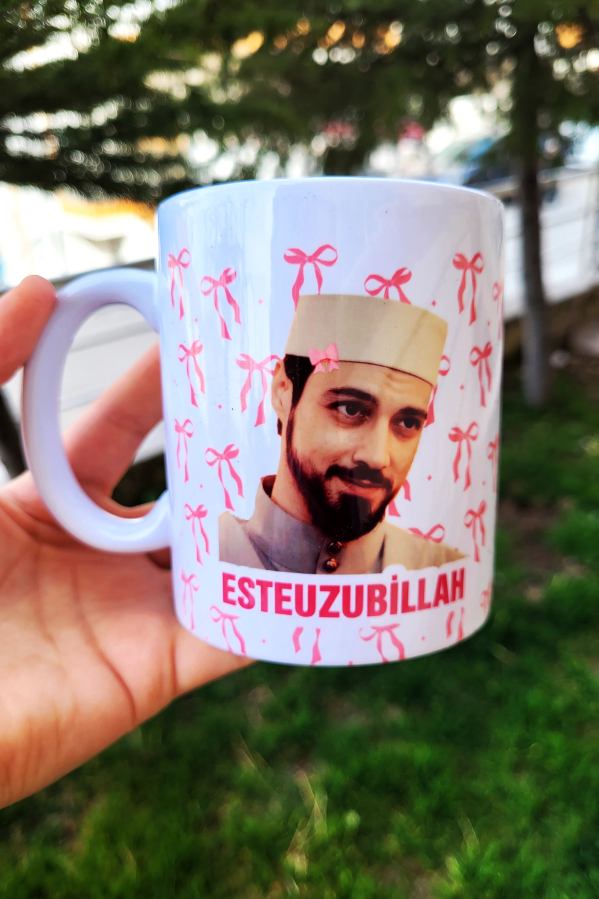 Esteuzubillah Cüneyd Efendi Baskılı Kupa Bardak