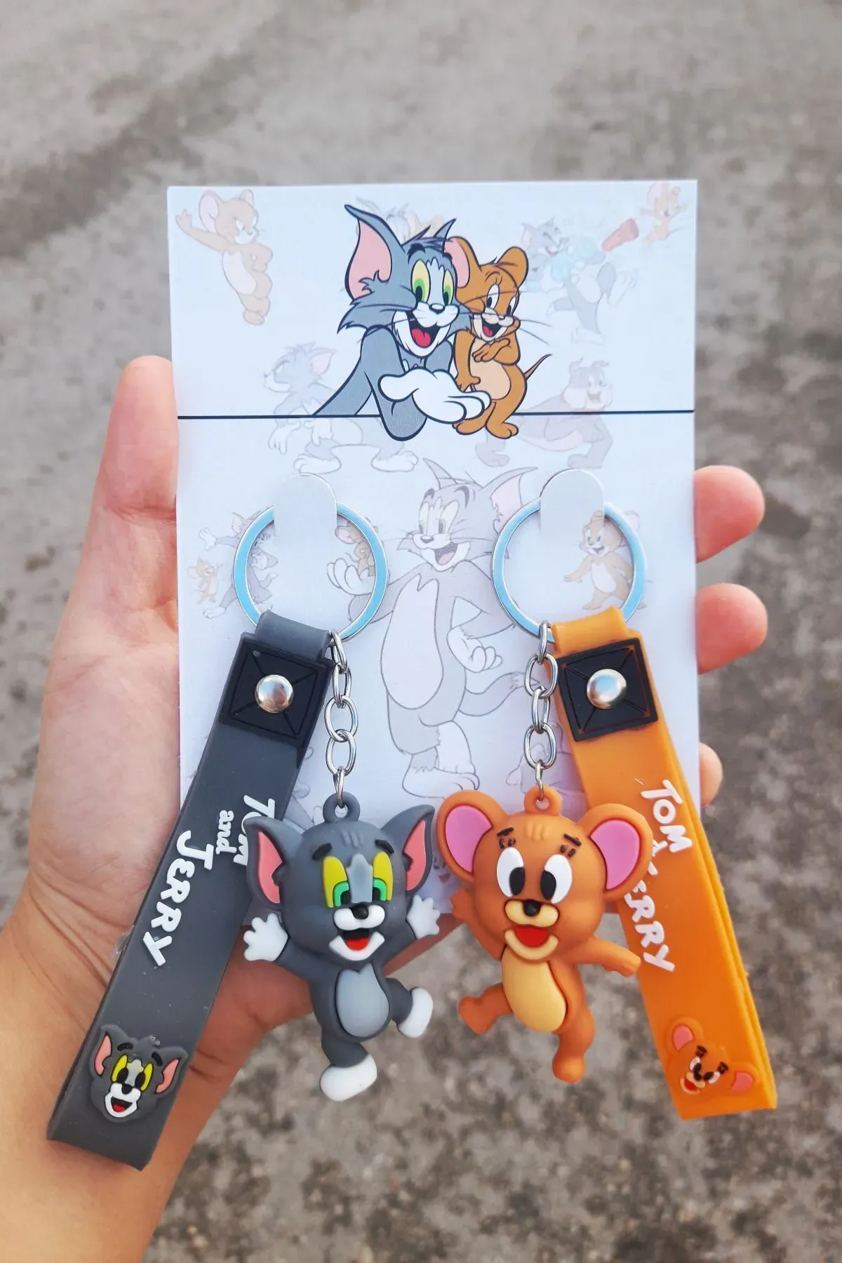 Tom ve Jerry Özel Ambalajlı 2’li 3D Anahtarlık Seti