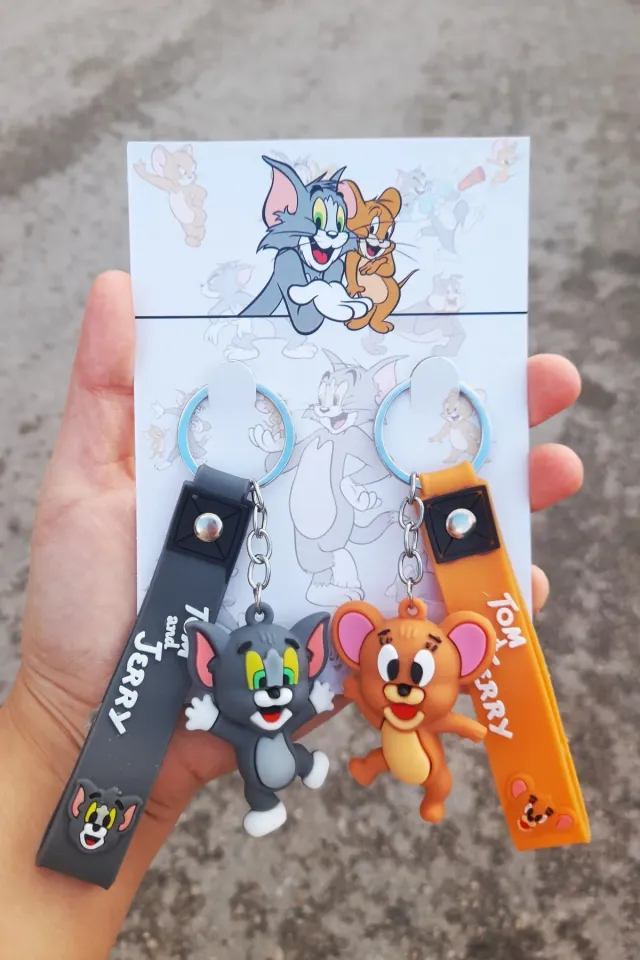 Tom ve Jerry Özel Ambalajlı 2’li 3D Anahtarlık Seti