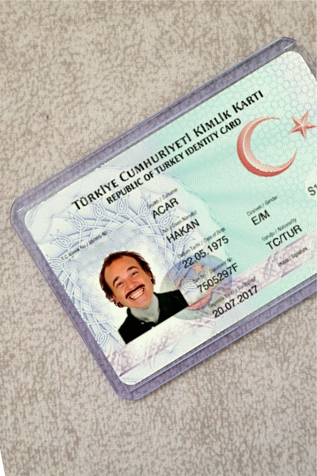Burhan Avrupa Yakası Şeffaf Kimlik Kılıfı - Ehliyet, Nufüs Cüzdanı, Okul Kartı, Akbil Kılıfı