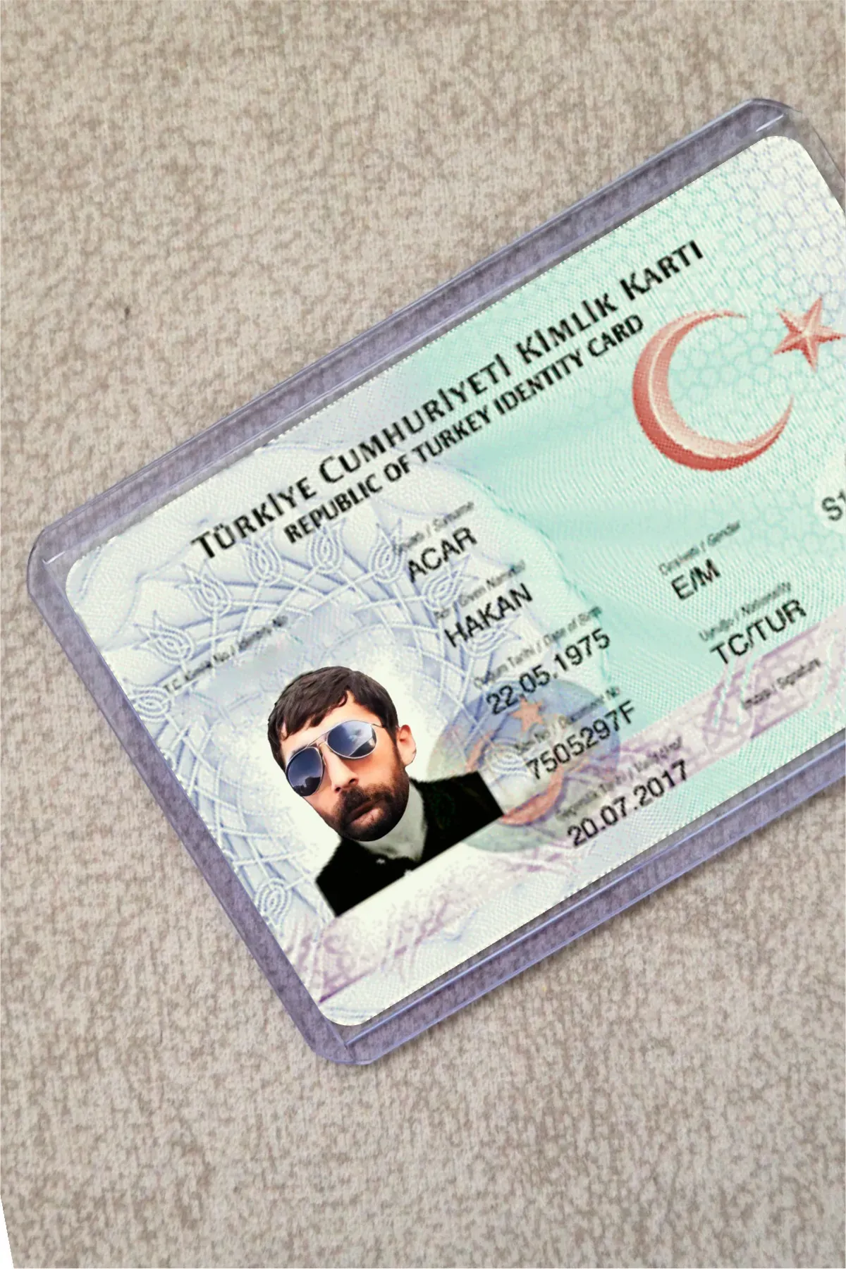 Gebeş Kaplumbağa Şeffaf Kimlik Kılıfı - Ehliyet, Nufüs Cüzdanı, Okul Kartı, Akbil Kılıfı