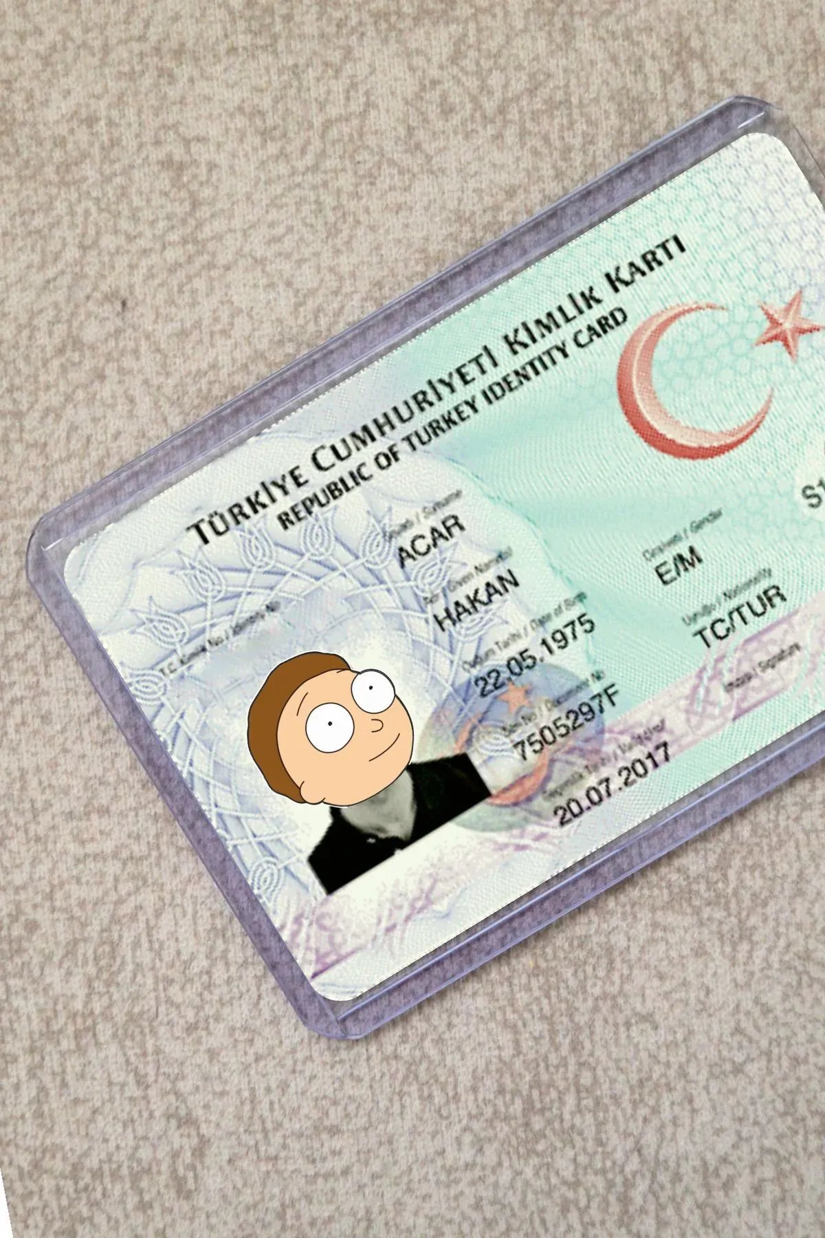 Rick And Morty Şeffaf Kimlik Kılıfı - Ehliyet, Nufüs Cüzdanı, Okul Kartı, Akbil Kılıfı