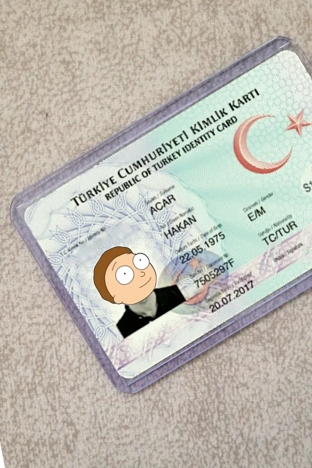 Rick And Morty Şeffaf Kimlik Kılıfı - Ehliyet, Nufüs Cüzdanı, Okul Kartı, Akbil Kılıfı