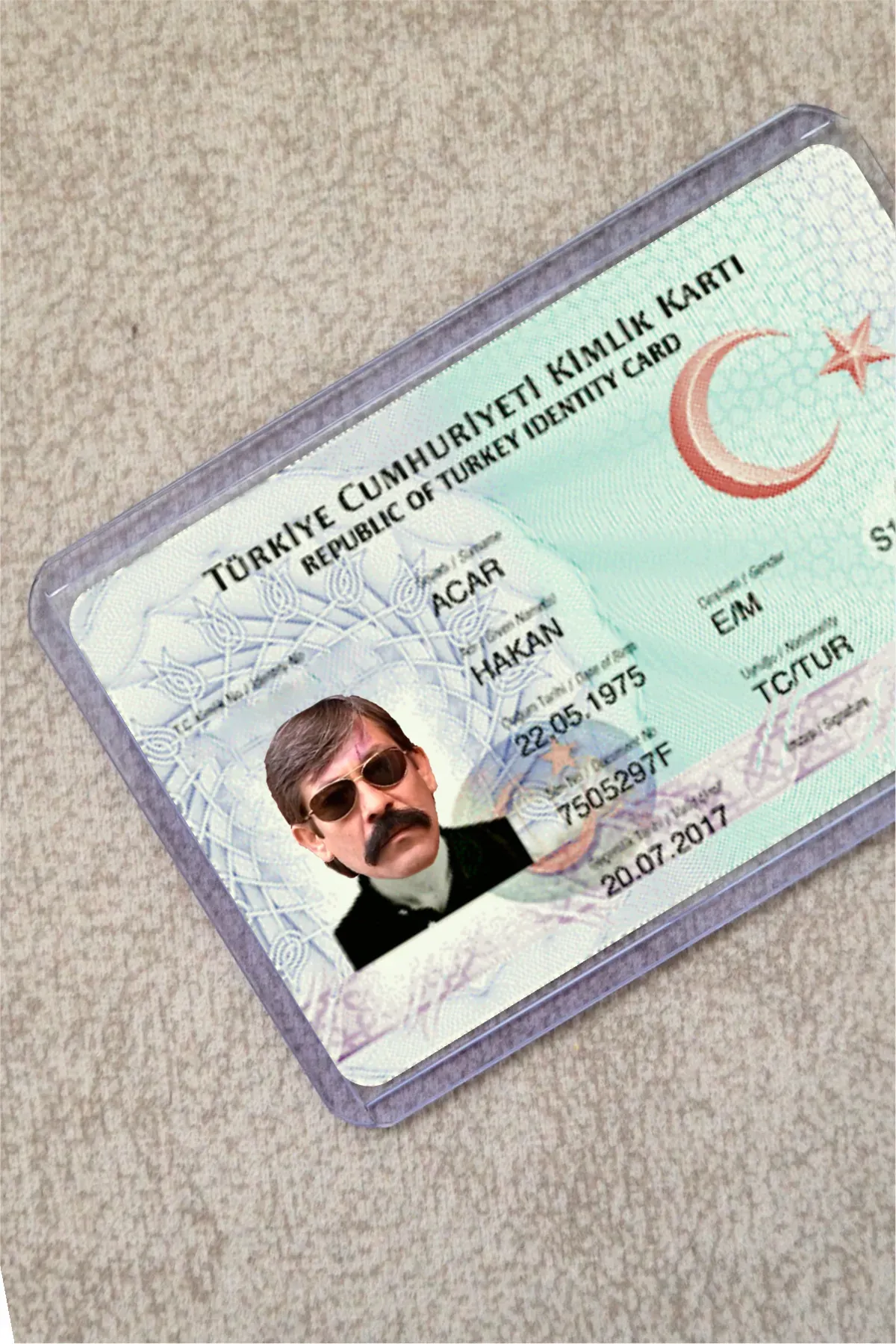 Pala Kurtlar Vadisi Şeffaf Kimlik Kılıfı - Ehliyet, Nufüs Cüzdanı, Okul Kartı, Akbil Kılıfı