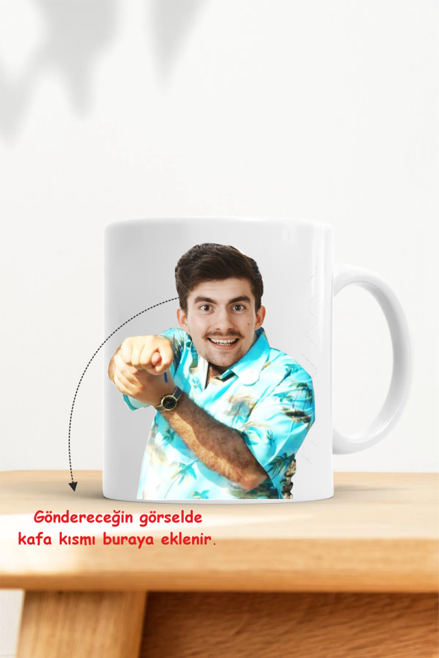 Nah Baskılı Kişiye Özel Kupa Bardak Porselen