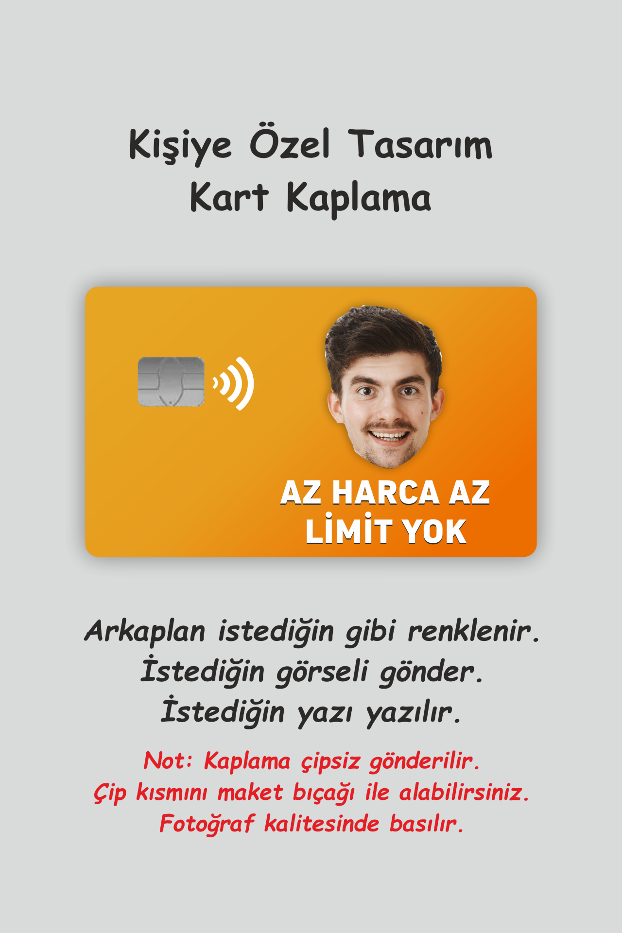 Kişiye Özel Baskılı Kart Kaplama Etiketi