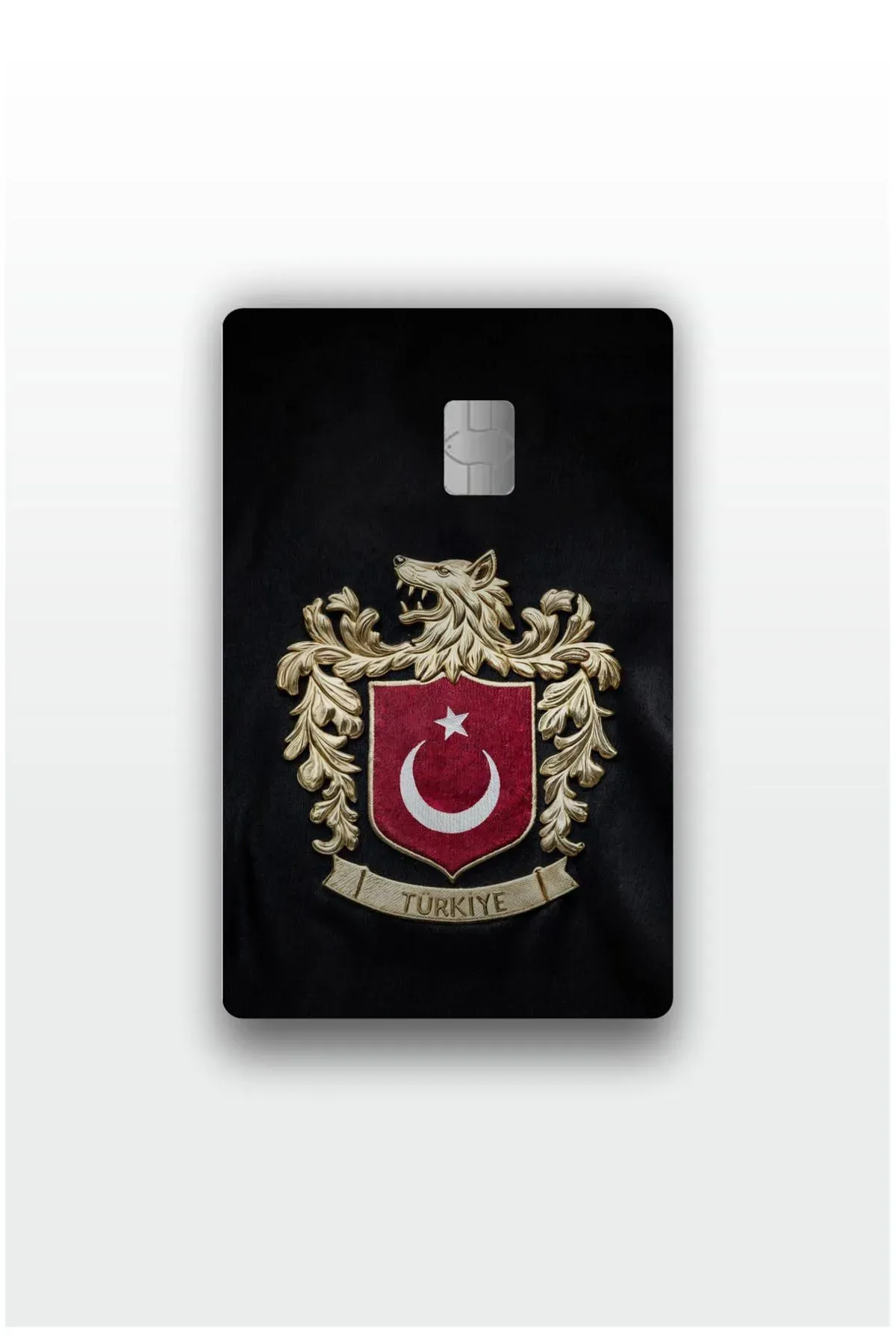 Türk Bozkurt - Kurt Kart Kaplama Etiketi