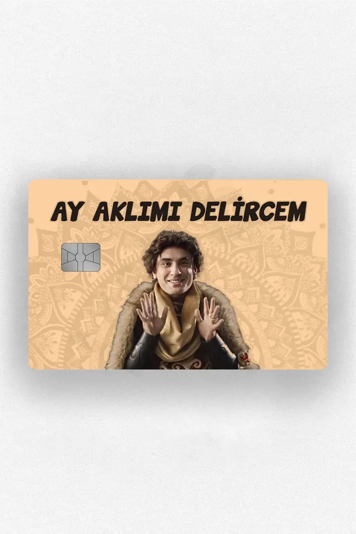 Prens Aklımı Delircem Kart Kaplama Etiketi