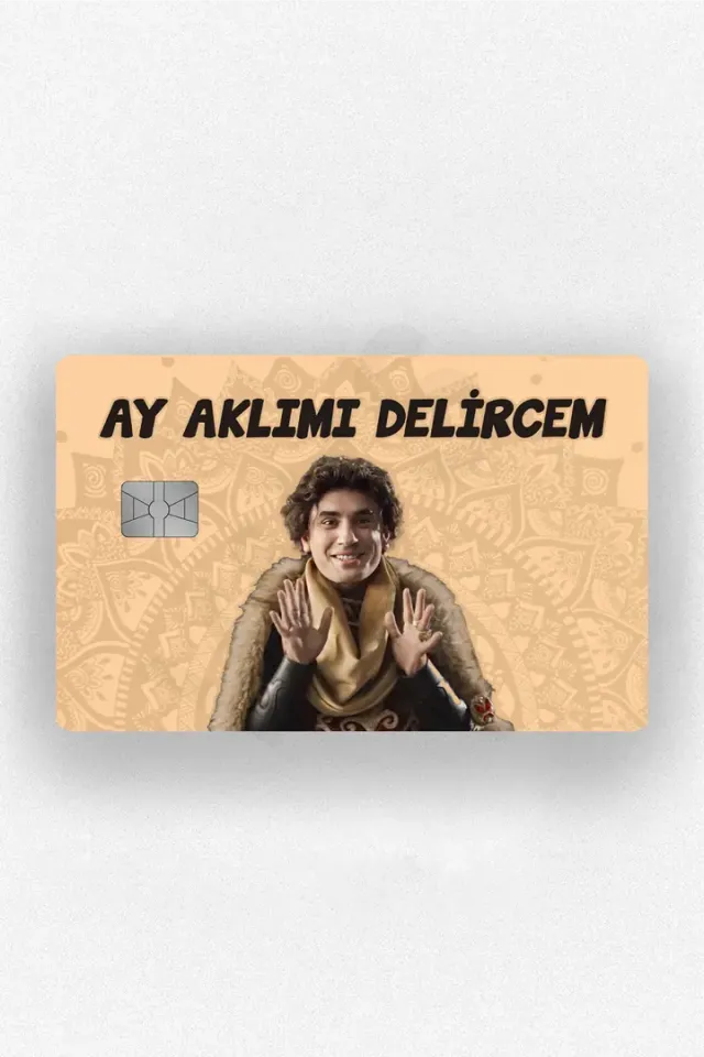 Prens Aklımı Delircem Kart Kaplama Etiketi