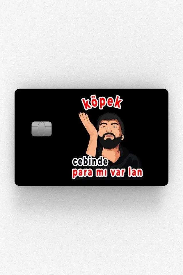Cebinde Para Mı Var? Kart Kaplama Etiketi