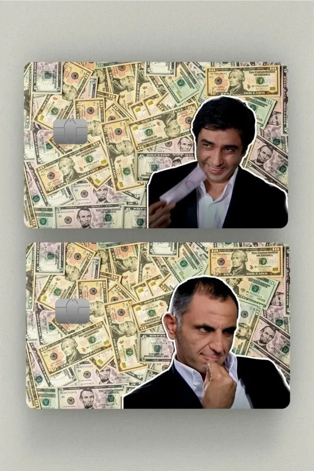 Polat & Memati Kurtlar Vadisi Kart Kaplama Etiketi