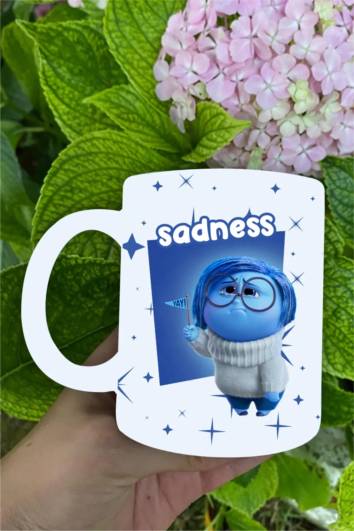 Üzüntü - Sadness Ters Yüz Film Baskılı Kupa Bardak