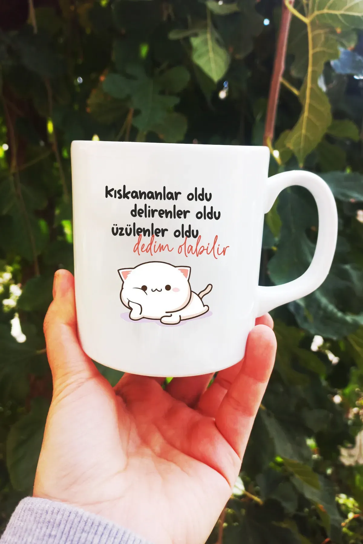 Kıskananlar Oldu Baskılı Porselen Kupa Bardak