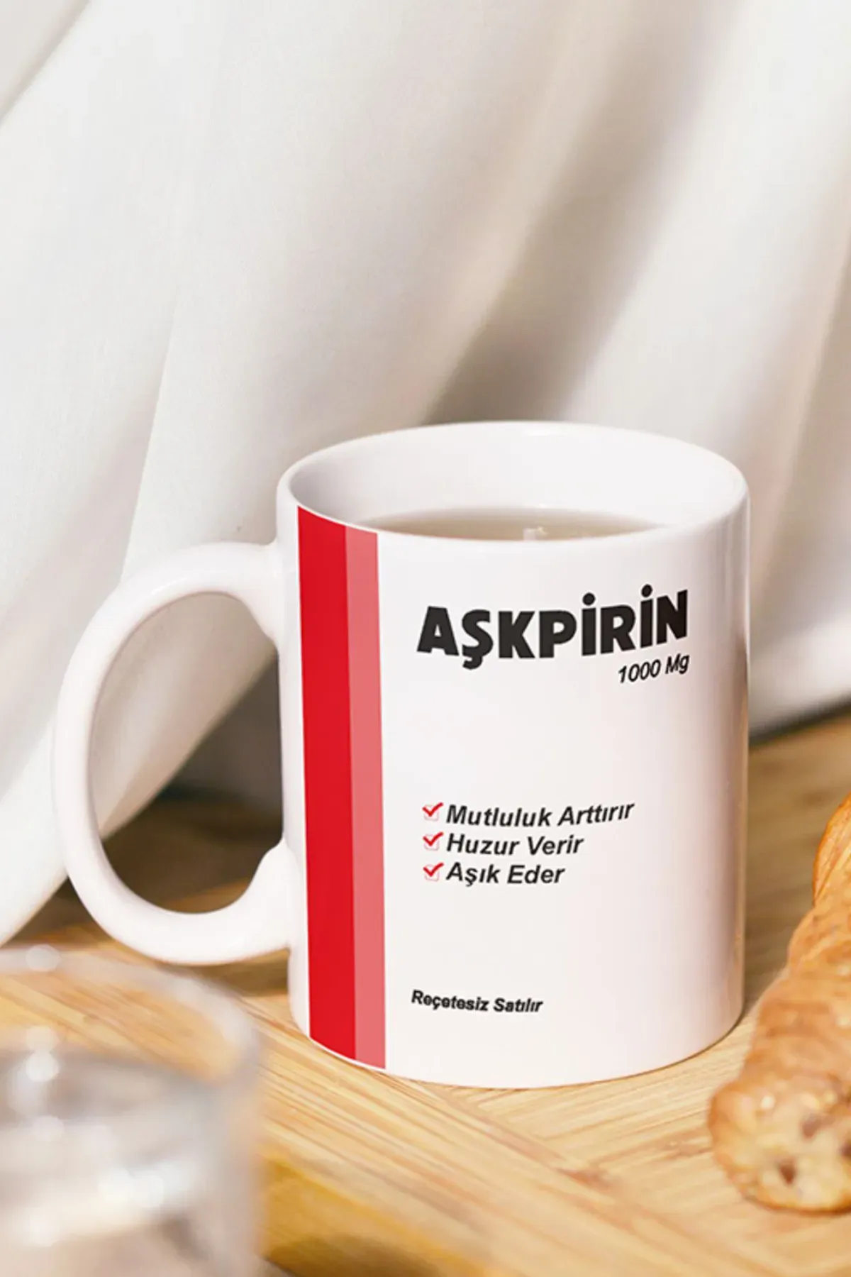 Aşkpirin Ilaç Baskılı Kupa Bardak