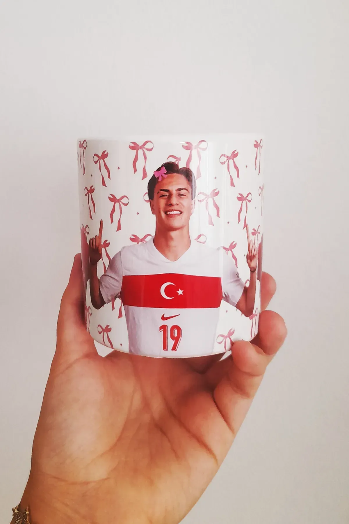 Kenan Yıldız Beyaz Porselen Kupa Bardak