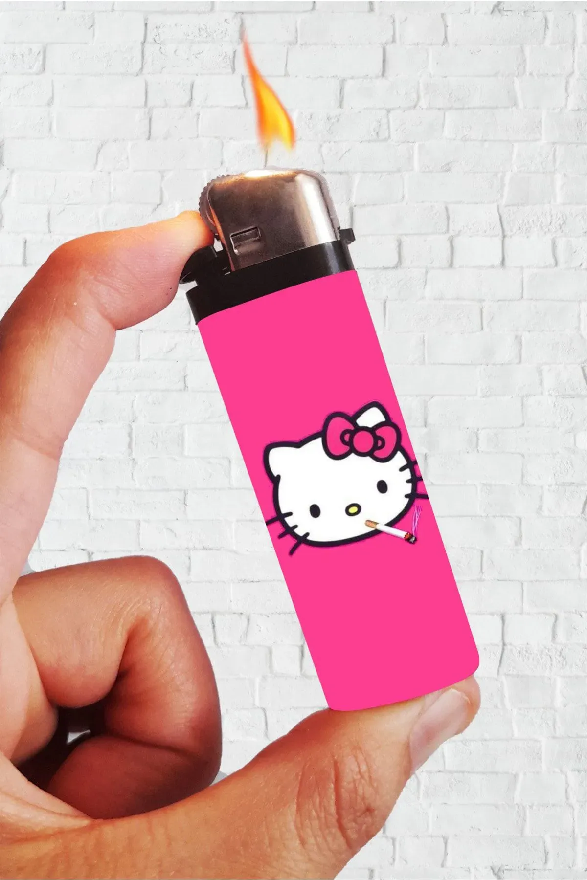 Hello Kitty Keş Kaplamalı Çakmak