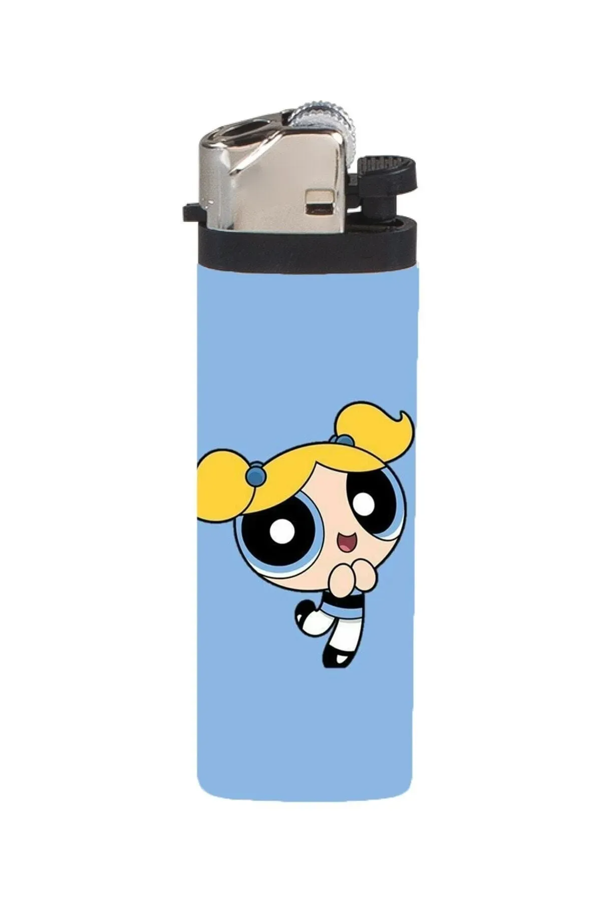 Mavi Powerpuff Girls Bubbless Full Kaplamalı Çakmak