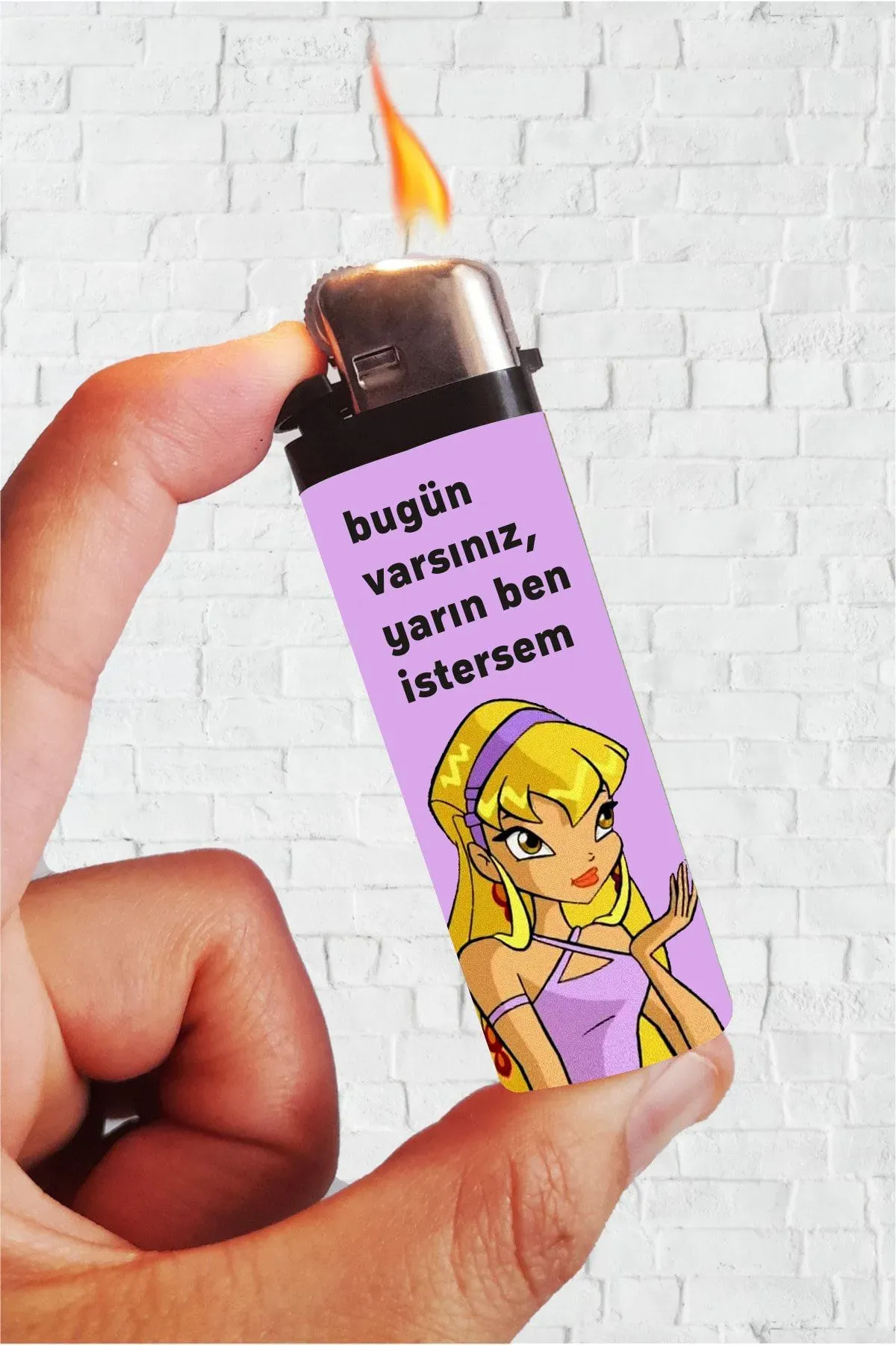 Bugün Varsınız Stella Winx Full Kaplamalı Çakmak