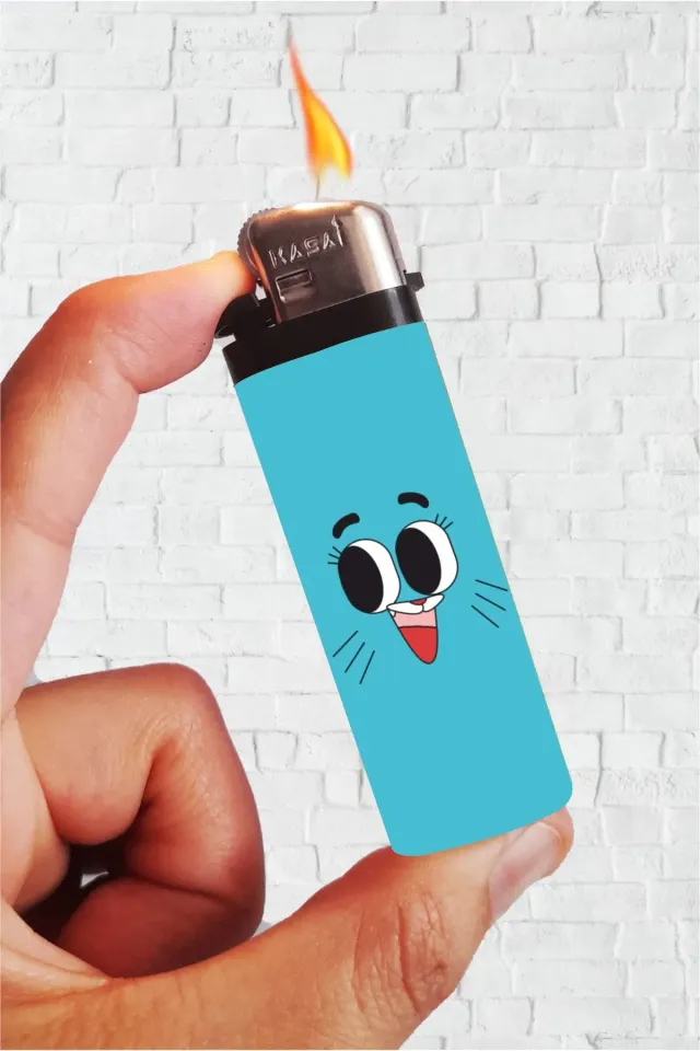 Gumball Watterson Mavi Full Kaplamalı Çakmak