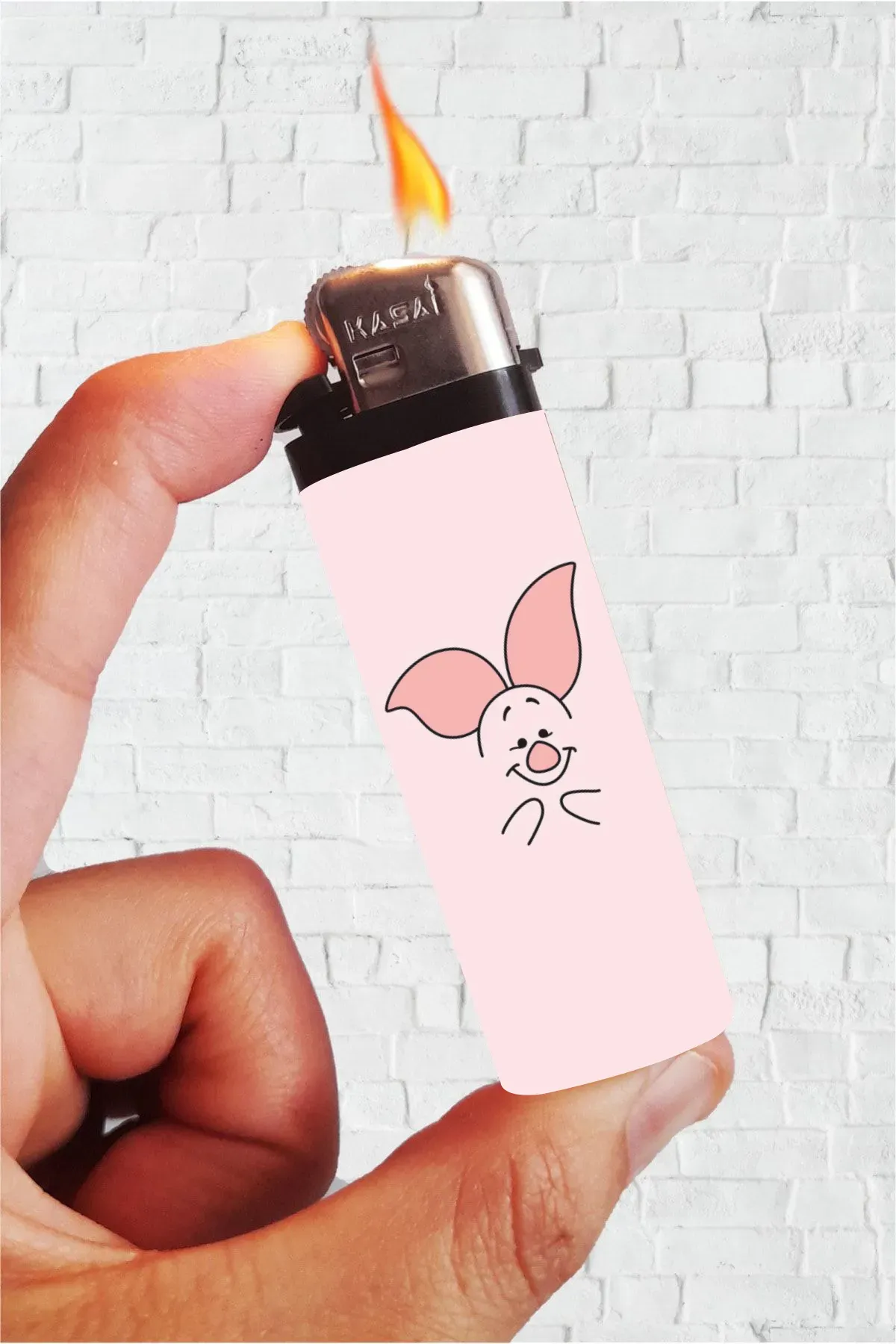 Piglet -Winnie The Pooh Full Kaplamalı Çakmak