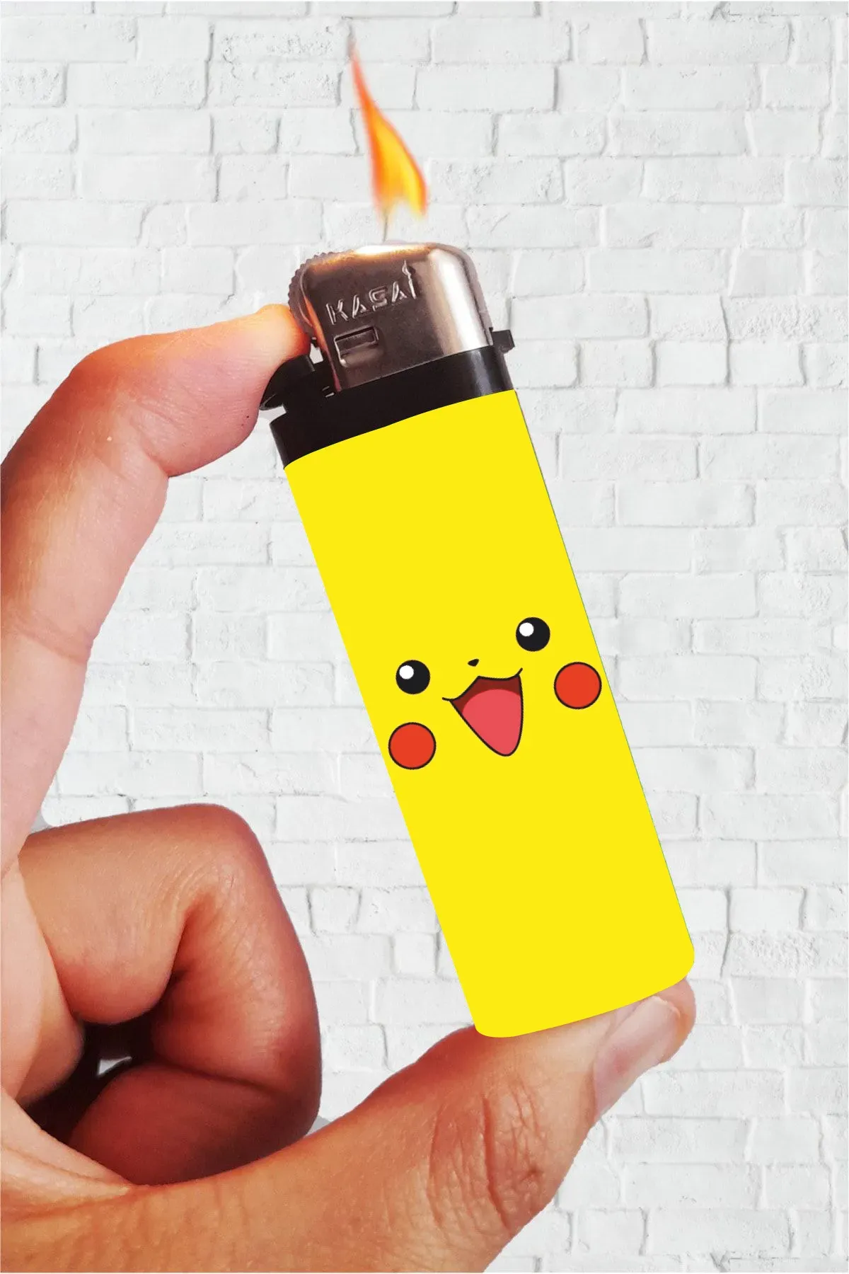Pikachu - Pokemon Full Kaplamalı Çakmak