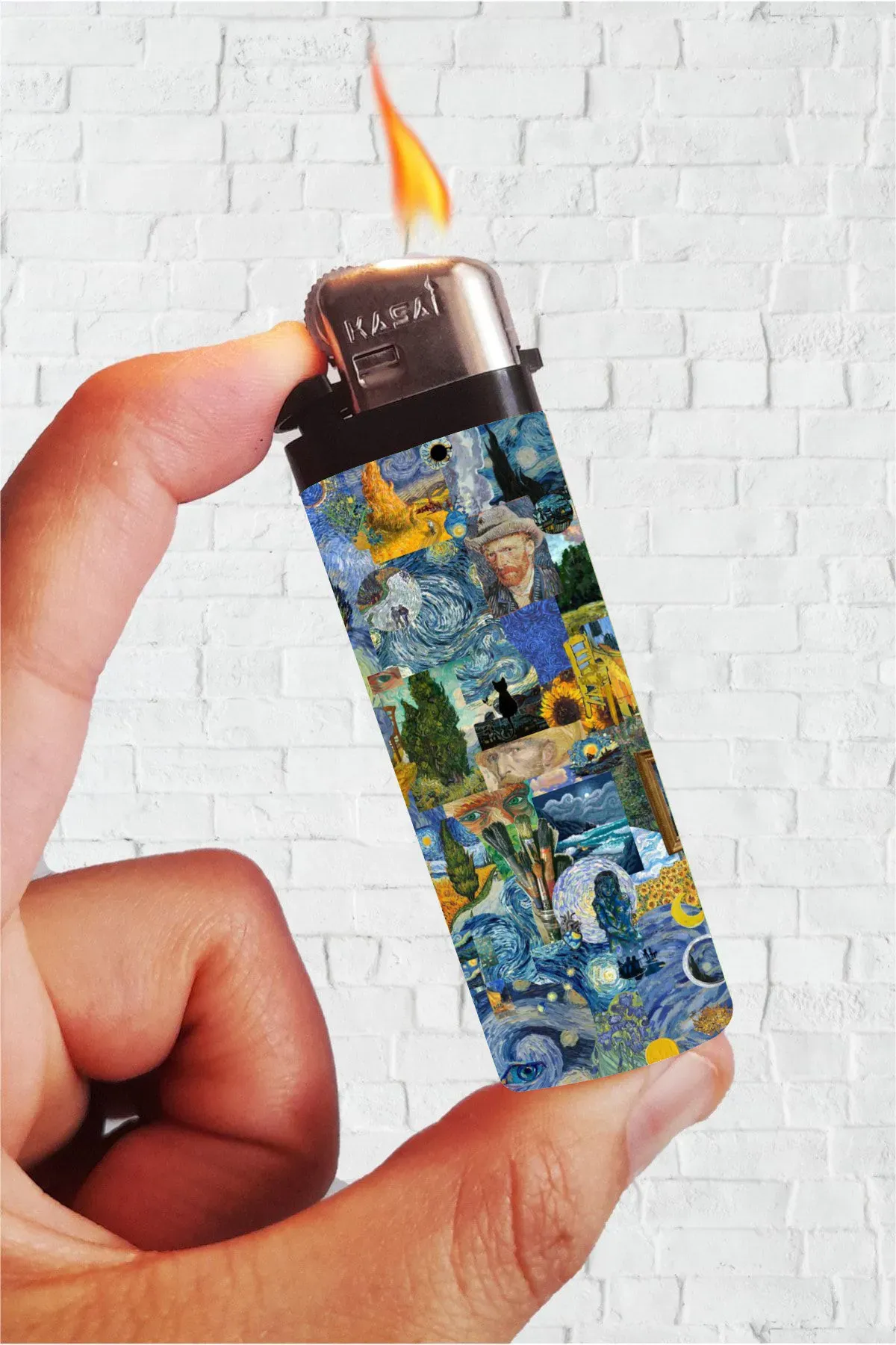 Van Gogh Kolaj Full Kaplamalı Çakmak