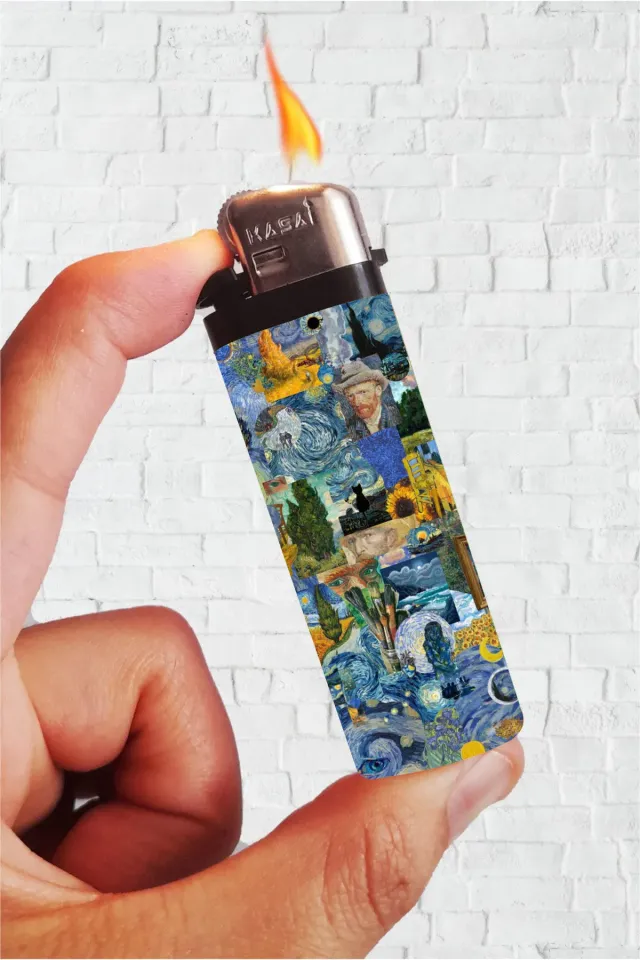 Van Gogh Kolaj Full Kaplamalı Çakmak