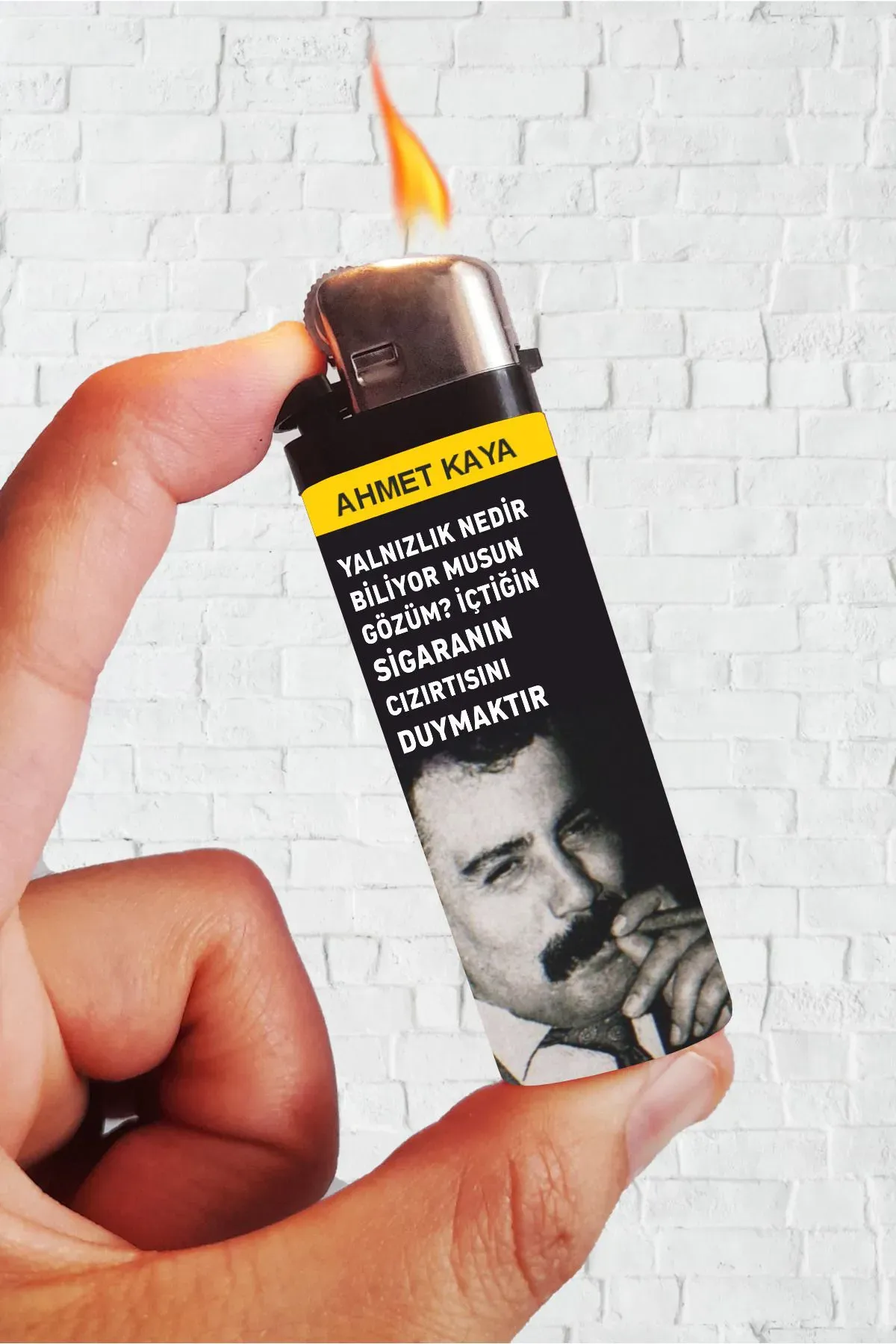 Yalnızlık Nedir Biliyor Musun Ahmet Kaya Full Kaplamalı Çakmak
