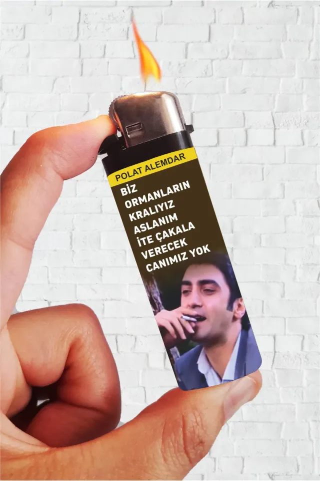 Polat Alemdar KV - Biz Ormanların Kralıyız Aslanım Full Kaplamalı Çakmak