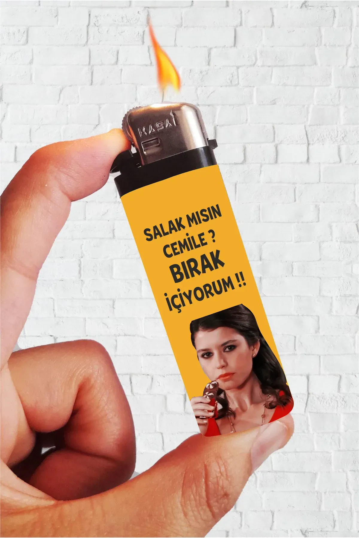 Salak Mısın Cemile Bırak İçiyorum Bihter Aşkı Memnu Full Kaplamalı Çakmak