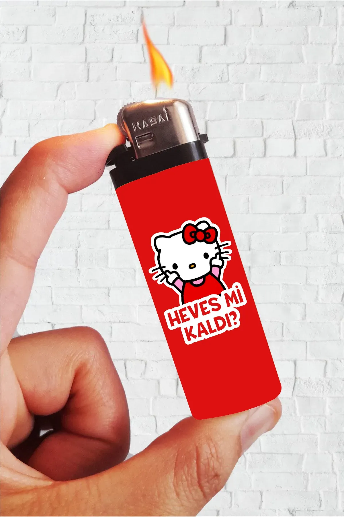 Heves Mi Kaldı Hello Kitty Full Kaplamalı Çakmak