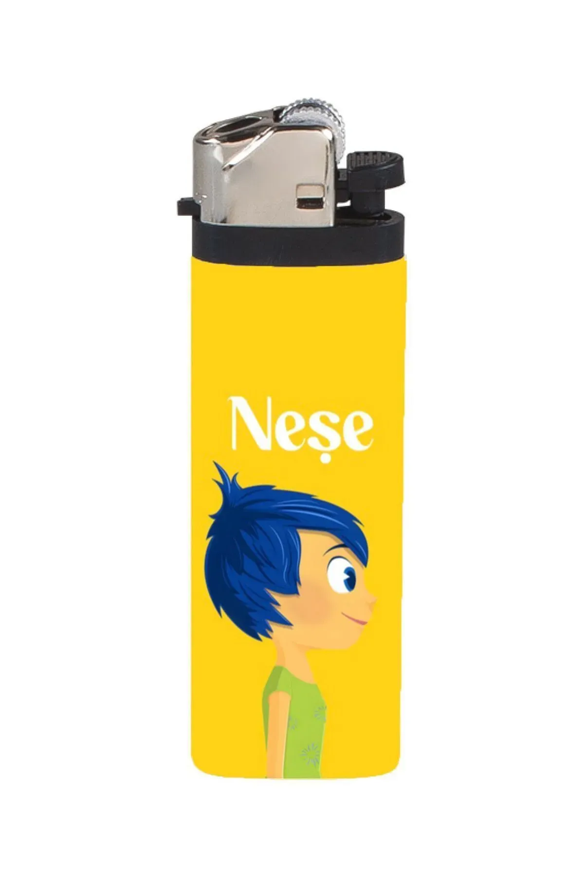 Neşe - Joy Sarı Ters Yüz Full Kaplamalı Çakmak