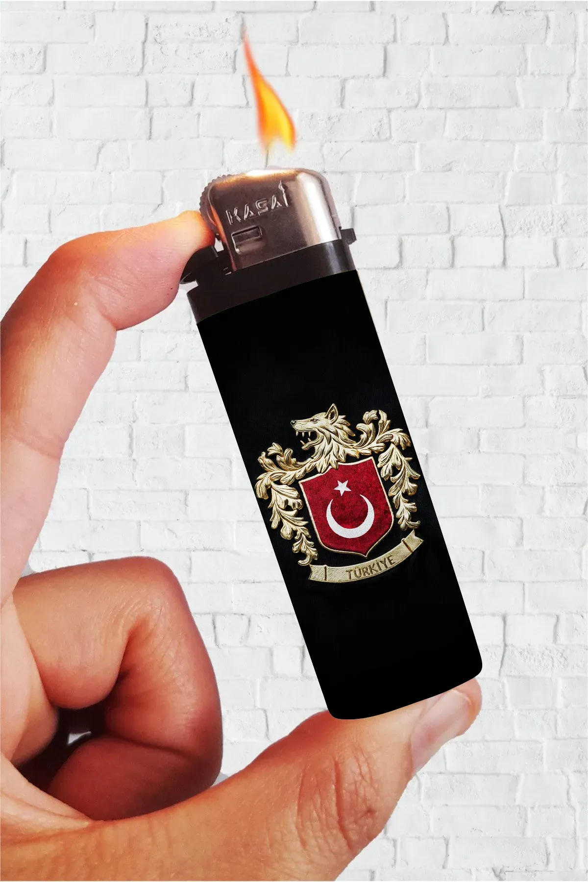 Bozkurt Logolu - Kurt Full Kaplamalı Çakmak
