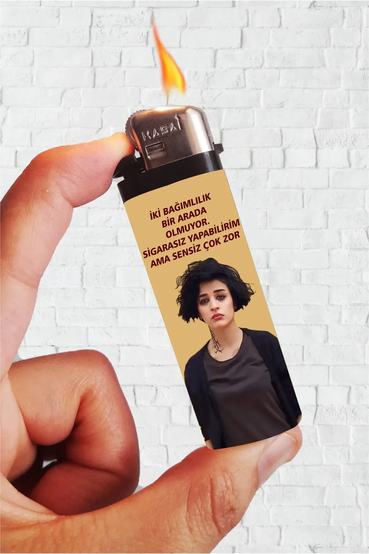Yalan Dünya Eylem Bağımlılık Kaplamalı Çakmak