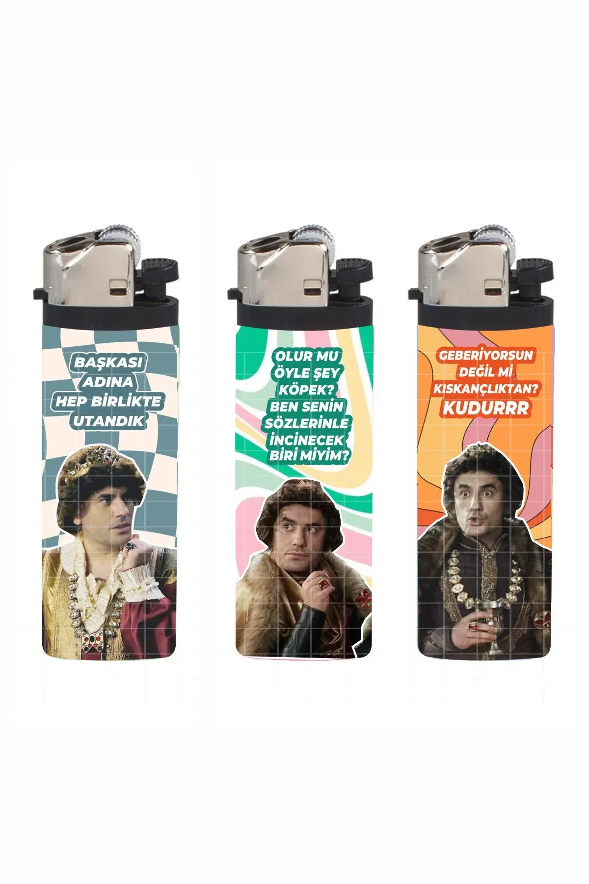 3 Adet Prince Mood Kaplamalı Çakmak