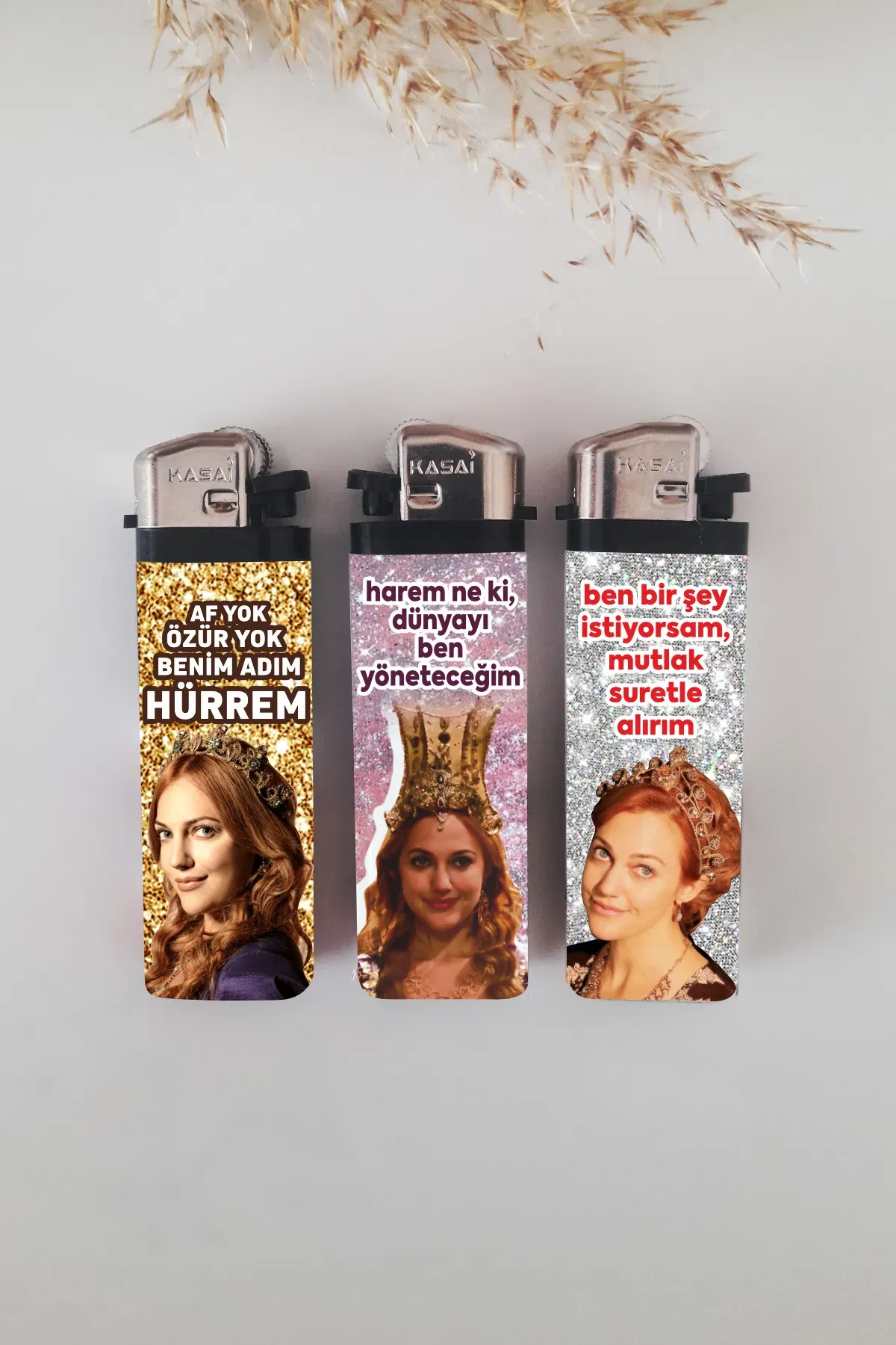3 Adet Hürrem Sultan Kaplamalı Çakmak