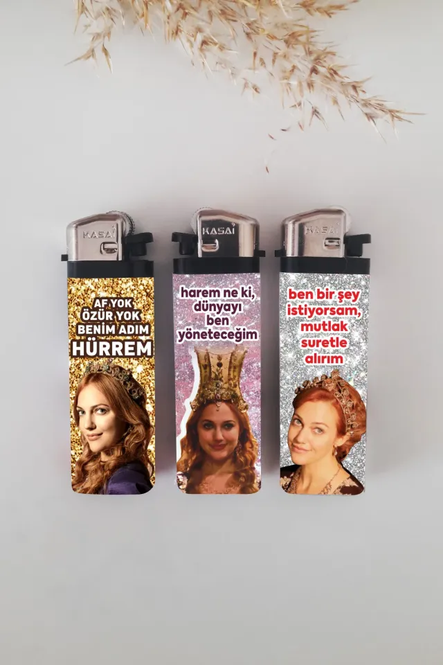 3 Adet Hürrem Sultan Kaplamalı Çakmak