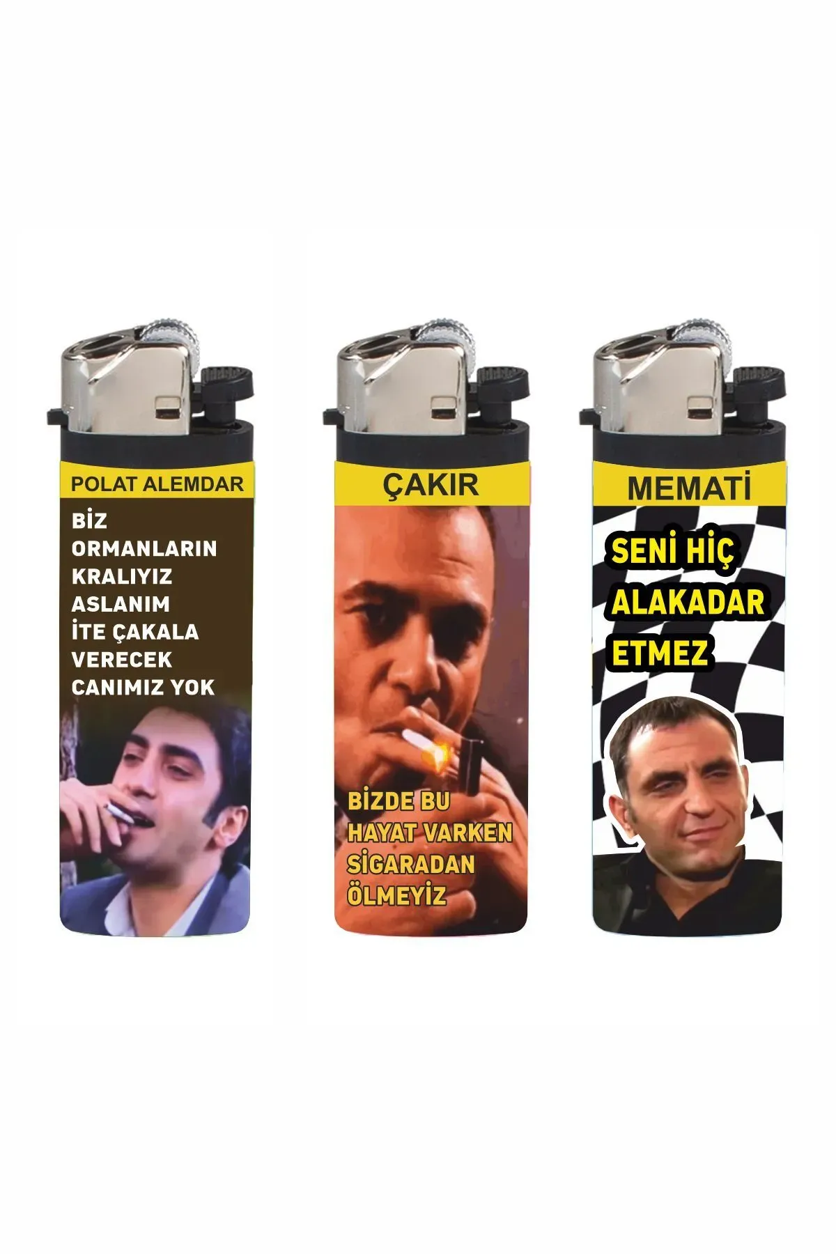 3 Adet Kurtlar Vadisi Kaplamalı Çakmak