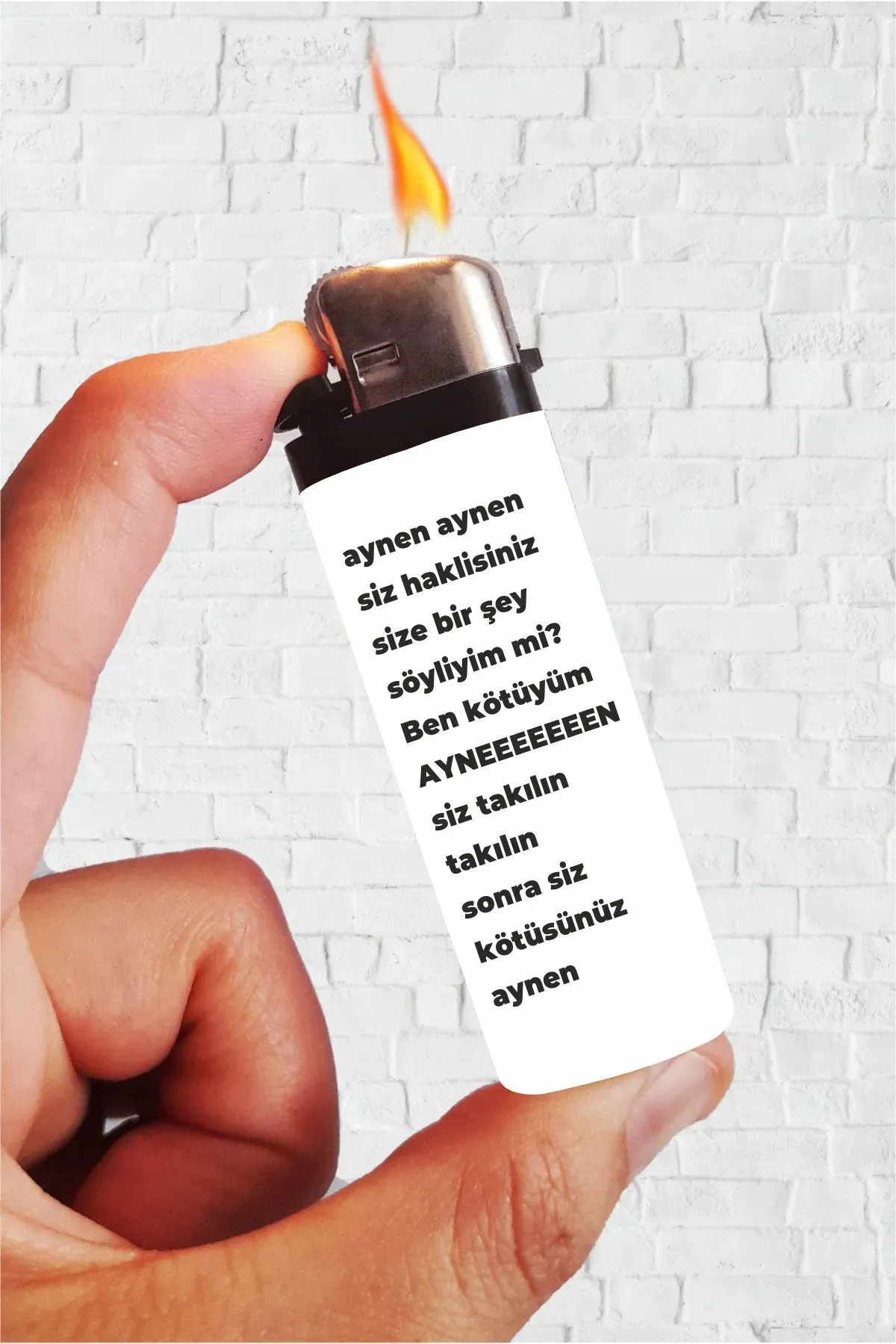 Aynen Aynen Siz Haklısınız Full Kaplamalı Çakmak