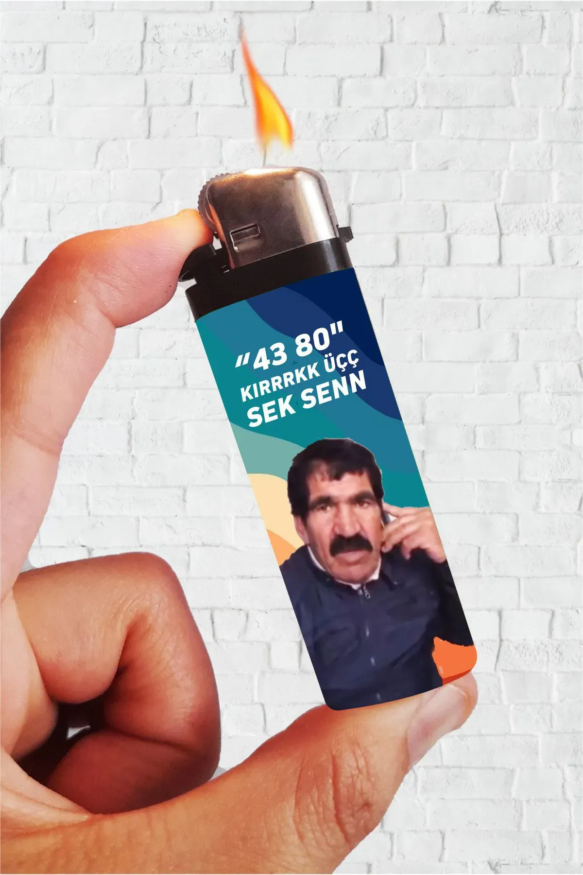 4380 Kırk Üç Sek Sen Diyen Dayı Full Kaplamalı Çakmak