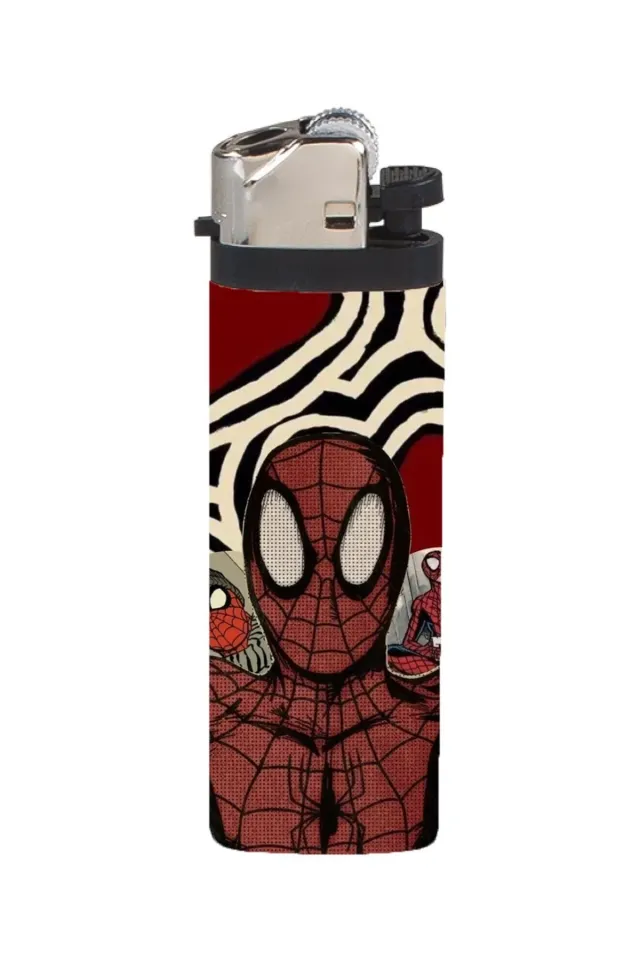 Spiderman Örümcek Adam Full Kaplamalı Çakmak