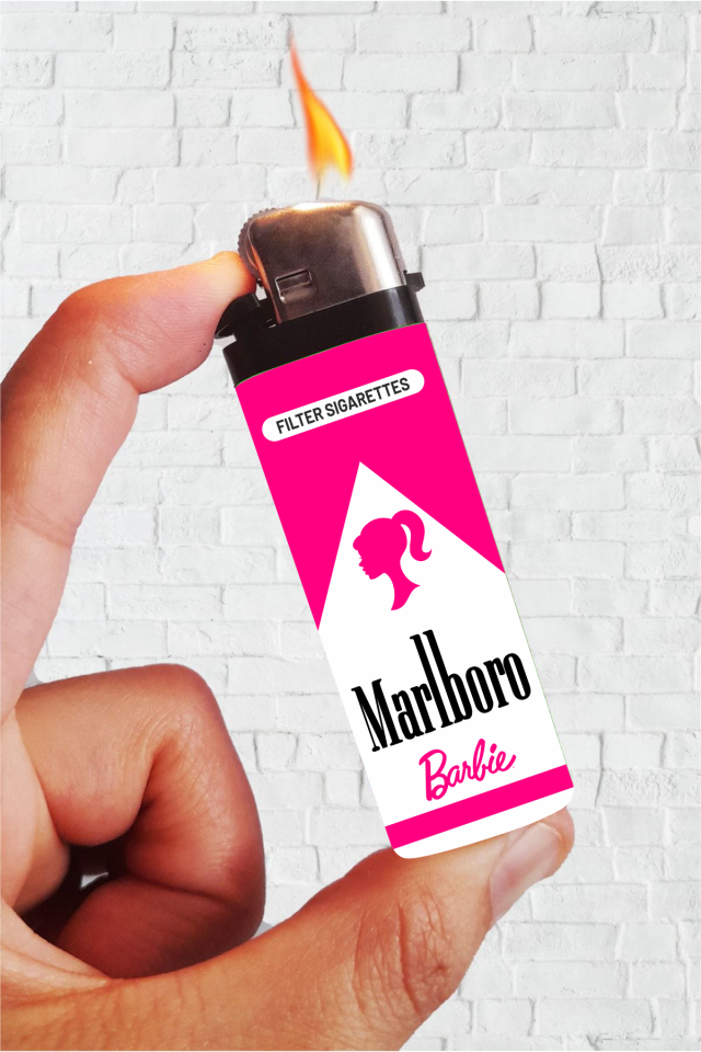 Marlboro Barbie Full Kaplamalı Çakmak