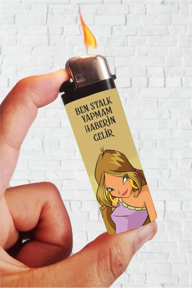 Flora - Winx Ben Stalk Yapmam Haberin Gelir Full Kaplamalı Çakmak
