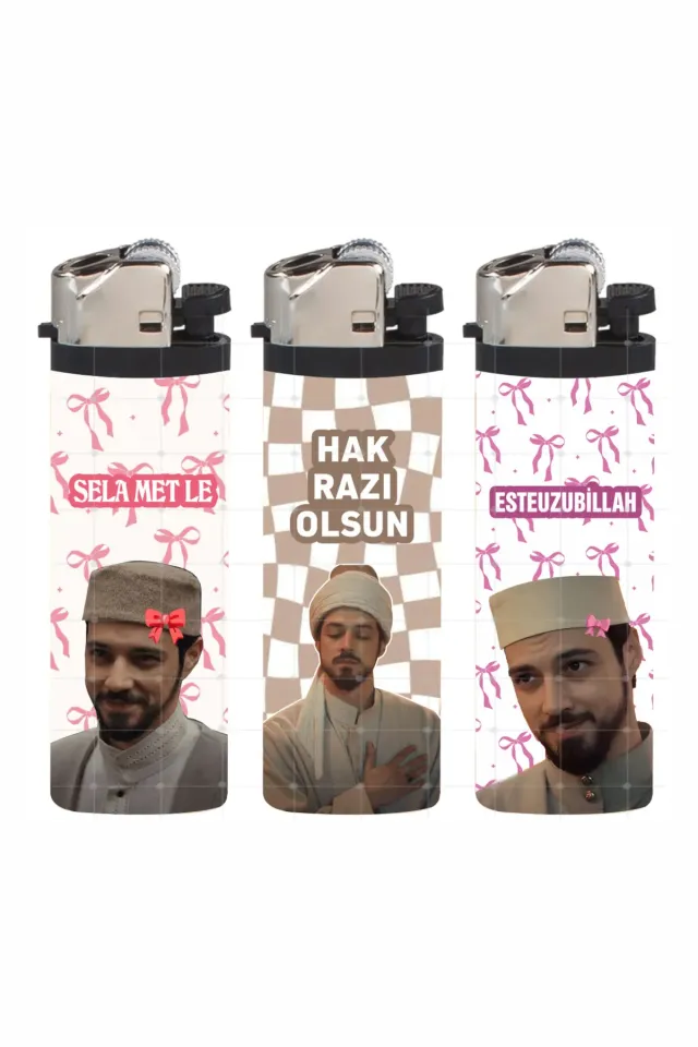 3 Adet Cüneyd EfendiFull Kaplamalı Çakmak